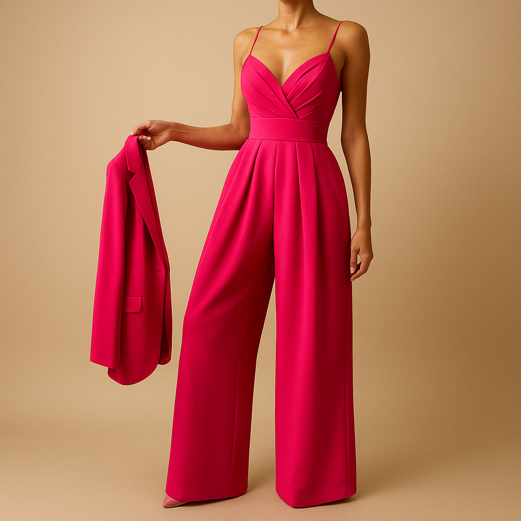 Trendy zomerse jumpsuit met verstelbare bandjes