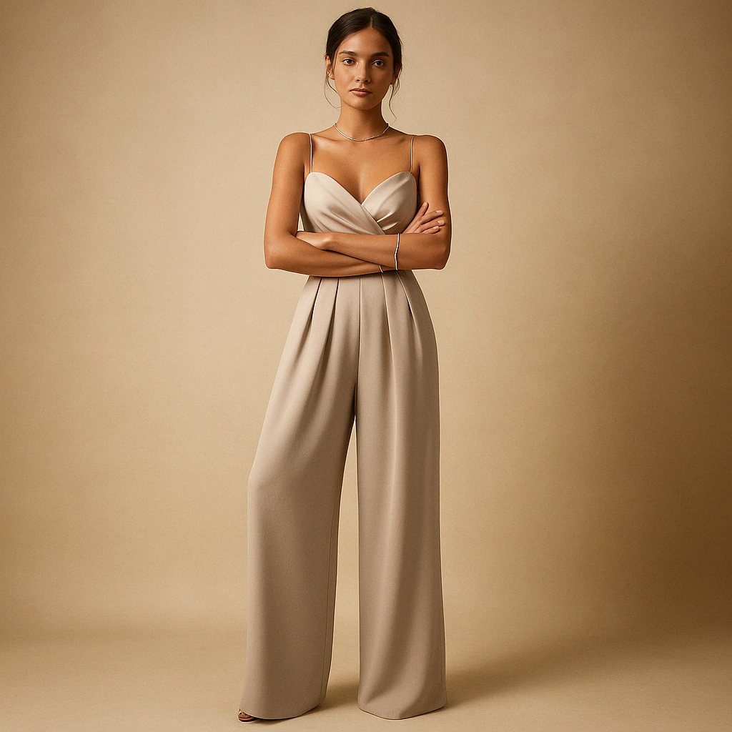 Trendy zomerse jumpsuit met verstelbare bandjes