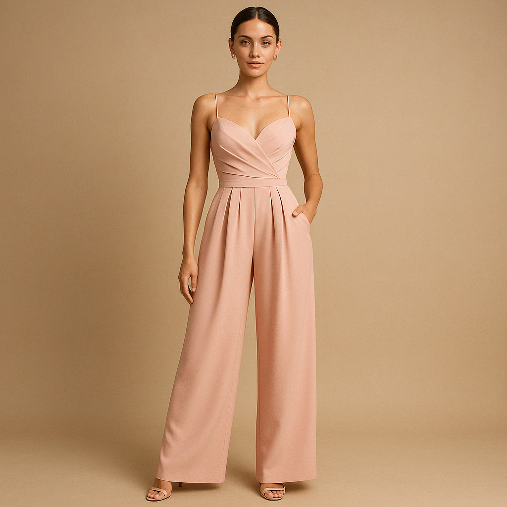 Trendy zomerse jumpsuit met verstelbare bandjes