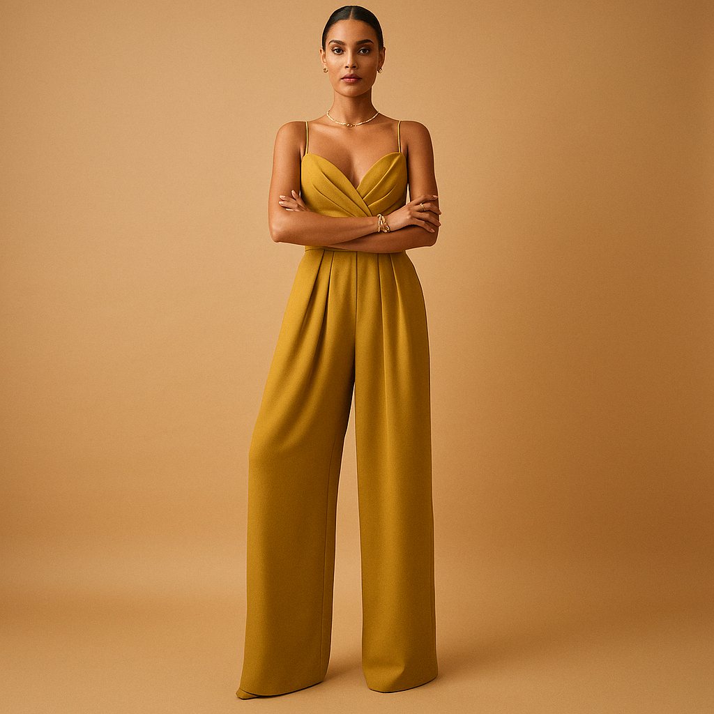 Trendy zomerse jumpsuit met verstelbare bandjes