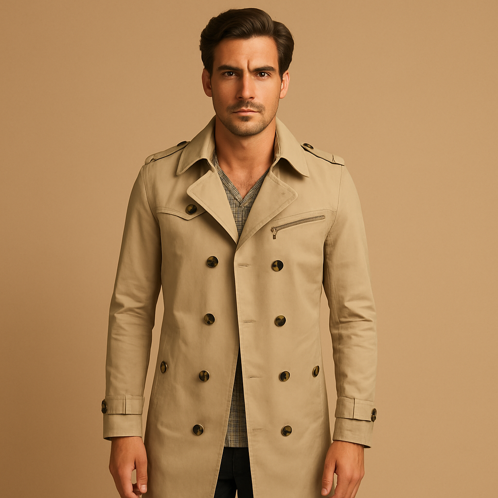 Waterdichte trenchcoat voor heren