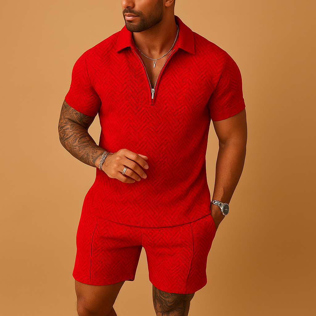 Zomerset met polo en korte broek